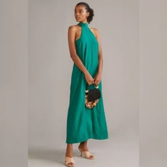 Anthropologie Green Maxi Dress - Picture 6 of 7